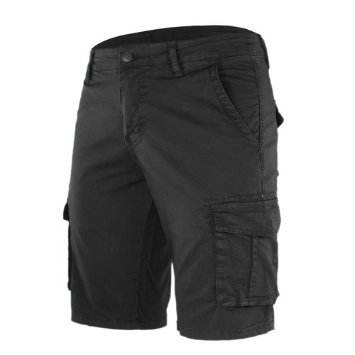 Bermuda Uomo Cargo Cotone Shorts Multitasche Corto Con Tasconi VEQUE - Foto 8 di 35