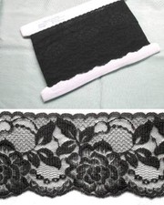 Flat Lace Black 70mm wide 5 mts (2144)
