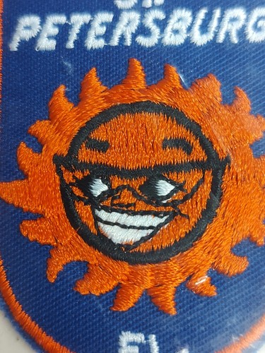 Vintage Voyager Florida St Petersburg Sun Saint Patch Emblem NEU aufbügeln oder aufnähen - Bild 2 von 3