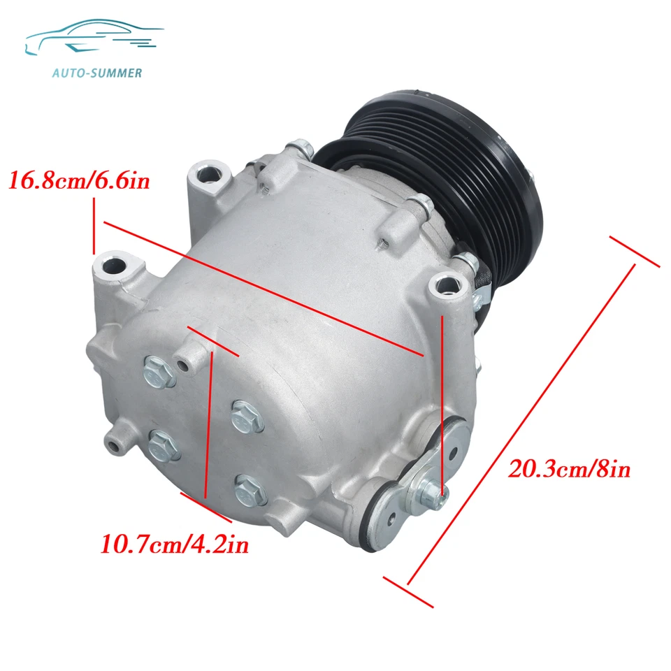 Compresor de aire acondicionado para Ford Expedition Lincoln Navigator 2004-08 4,6 L 5,4 L CO 2486AC Foto 2 de 4
