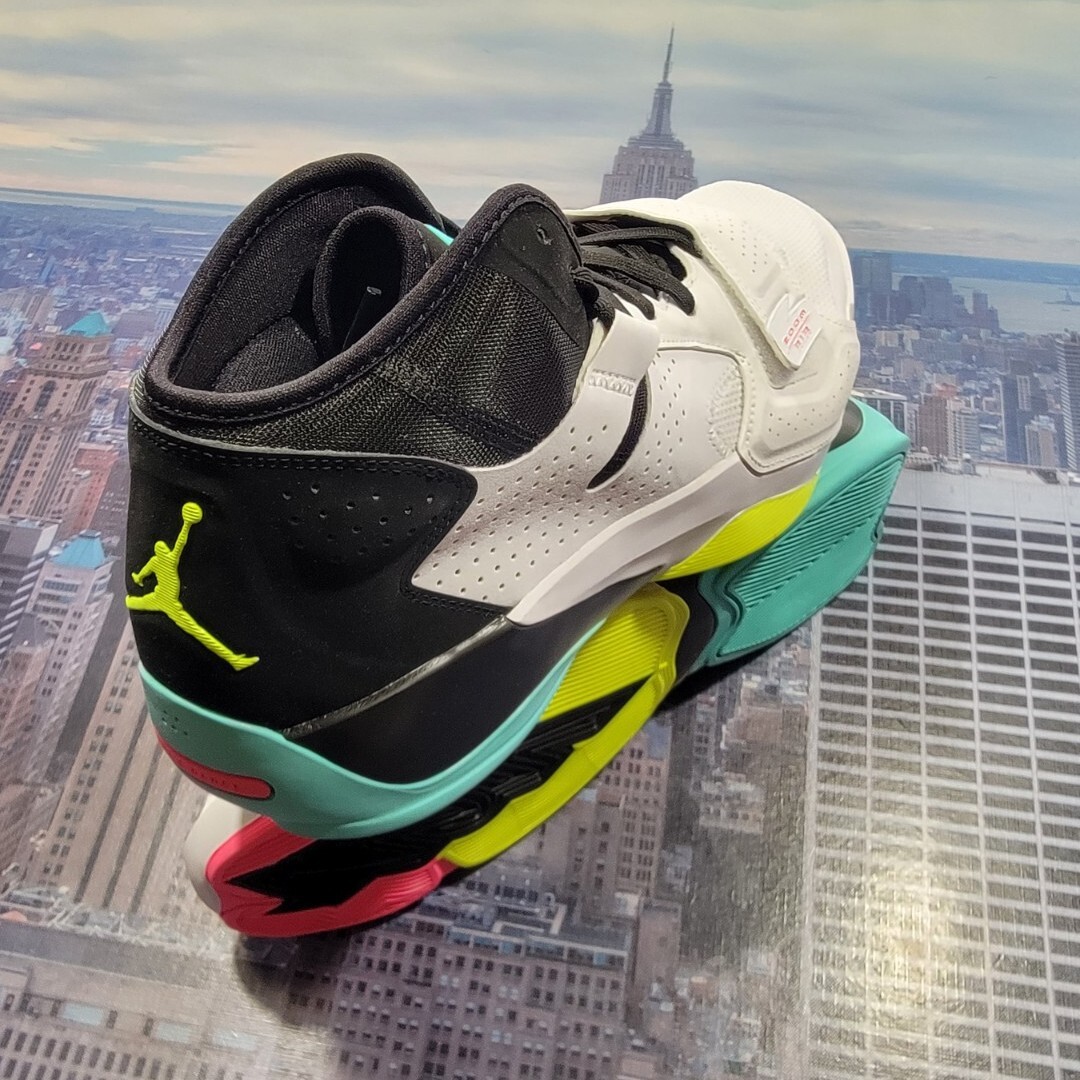 NIKE★JORDAN ZION 2 PF★WHITE/BLACK/VOLT/DYNAMIC TURQUOISE Nike Jordan Zion 2 White/Volt-Black-Dynamic Turquoise Men
