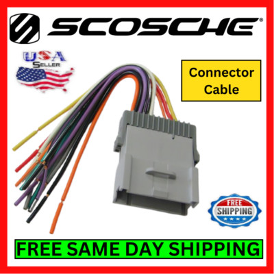 Scosche GM05B Car Strereo Connector Cable 2000-UP Chevrolet Metro Prizm/Tracker