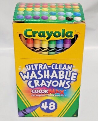 NEW, Crayola 48 Ultra-Clean Washable Crayons ColorMax Non