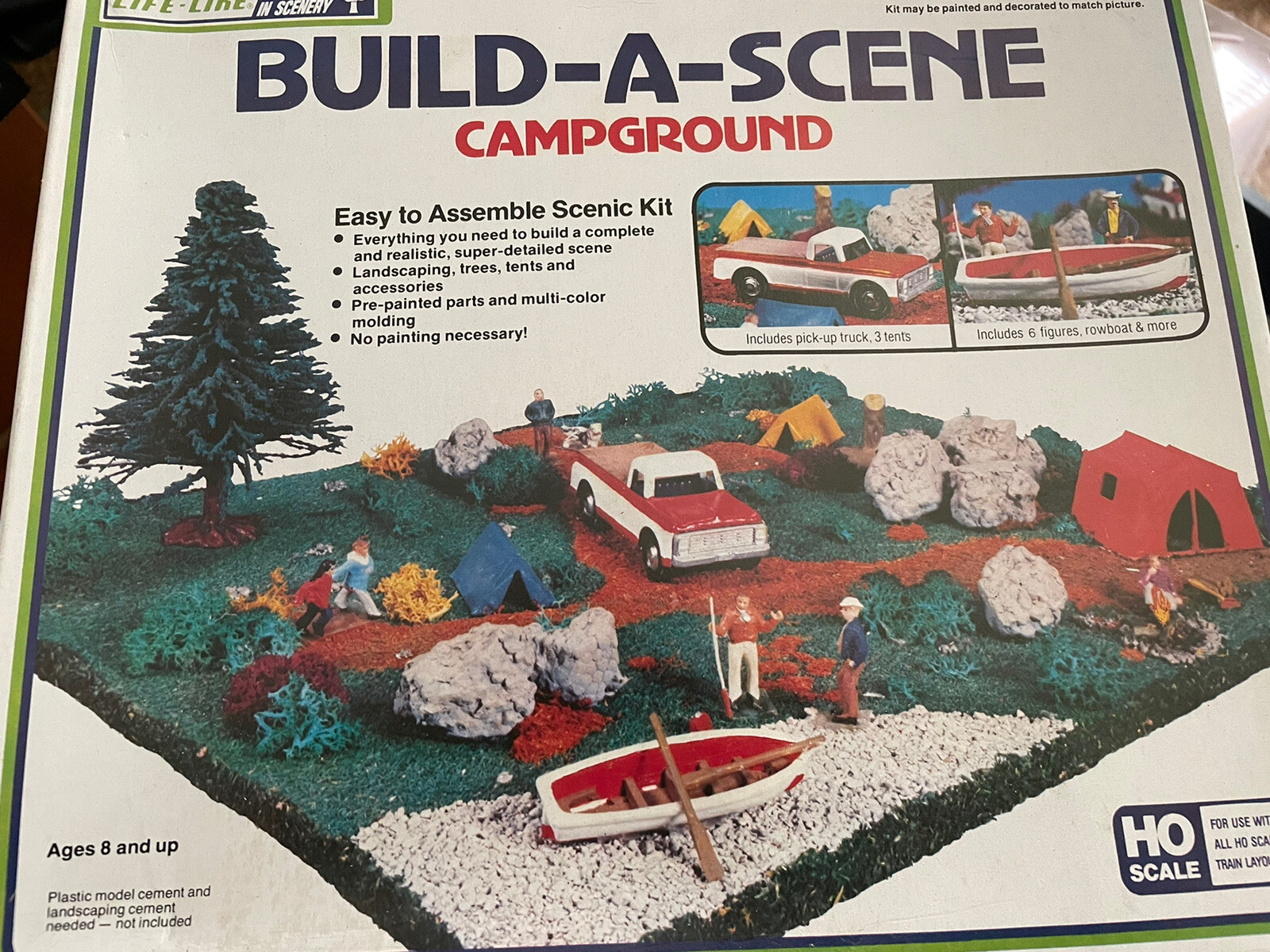 LIFE-LIKE Build-A-Scene Campground Kit no 1374 In original box | eBay