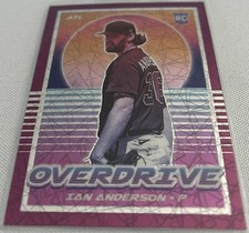 2021 Chronicles Overdrive Baseball Ian Anderson Atlanta Braves Purple Velocity