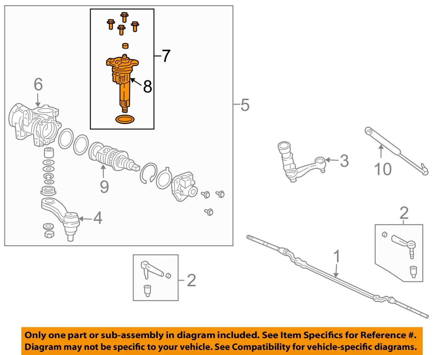 NEW OEM GM Steering Gear Pitman Shaft 26062013 Silverado Sierra 