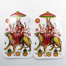 2x DURGA Aufkleber Sticker, Indien Goa Hippie God-Stickers Indien 1
