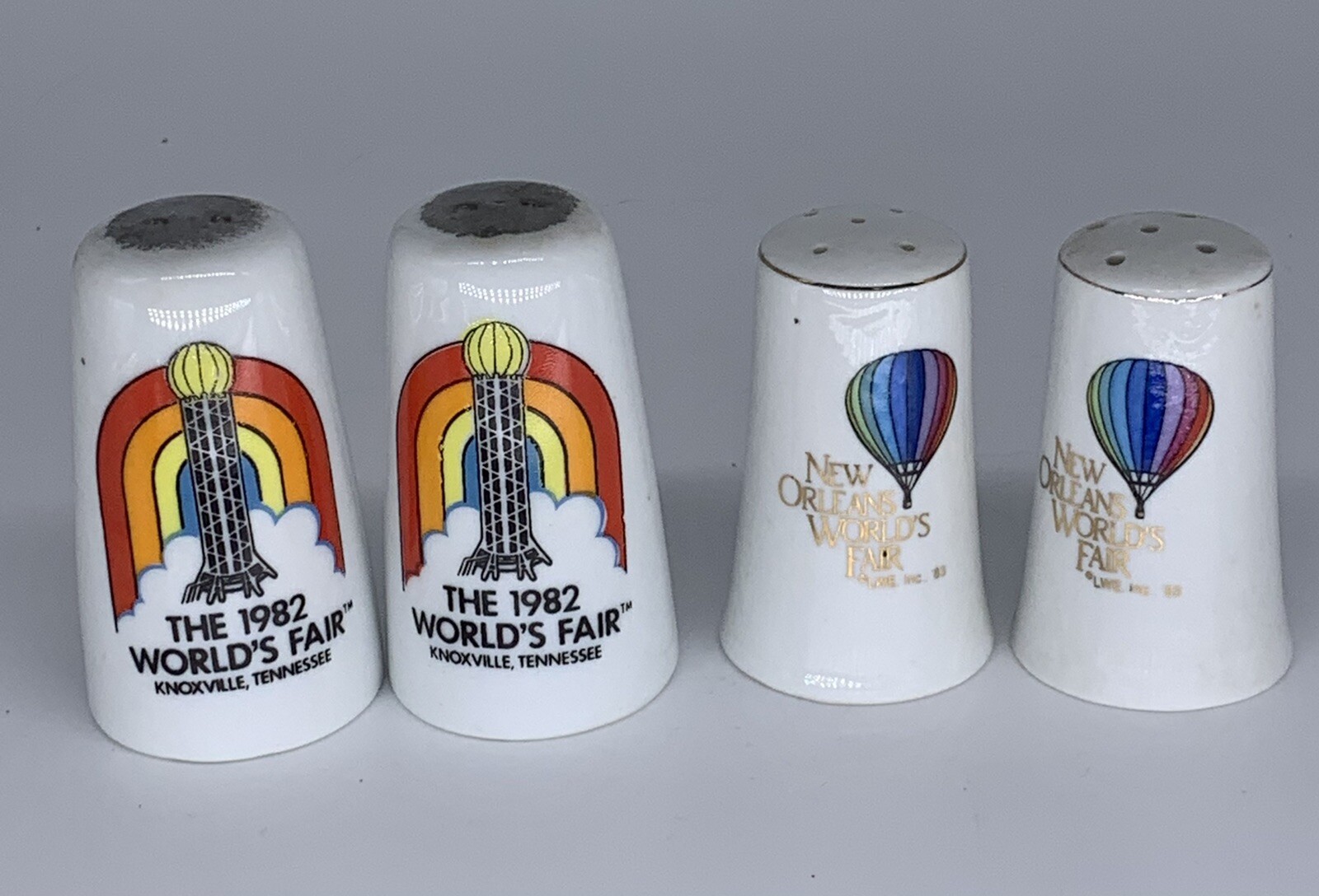 1982 World’s Fair Knoxville TN and 1983 New Orleans Salt and Pepper Shakers eBay