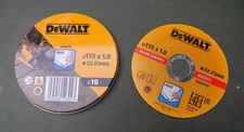 1 x DeWalt disco da taglio troncamento tubo acciaio inox/metallo sottile 115 x 1,0 x 22,23 mm