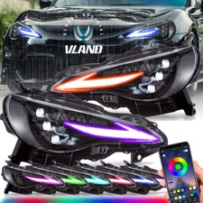 RGB FULL LED Headlights For 2012-2020 Toyota GT86 Subaru BRZ FR-S DRL Sequential