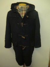 Genuine Gloverall Wool Duffle Duffel Coat Raincoat M Uk 12 Euro 40 Black