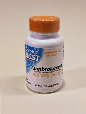 Doctor's Best, Lumbrokinase, 60 pflanzliche Kapseln