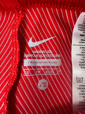 Nike Pro Elite Running Racing Track Tights Shorts Red White Size