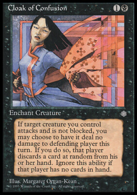 cloak cards mtg Magic the Gathering MTG Cloak of Confusion (117) Ice Age LP
