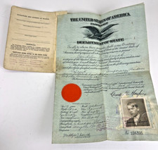 United States Passport 1922 Signed Charles Hu...
