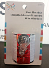 1 Spool White Thread Basic Kit w/ Hand Needles  Needle Threader Prym Consumer