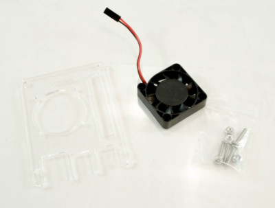 Zebra Fan Top UPGRADE Kit for ASUS Tinker Board/Tinker Board S Case ~ C4Labs
