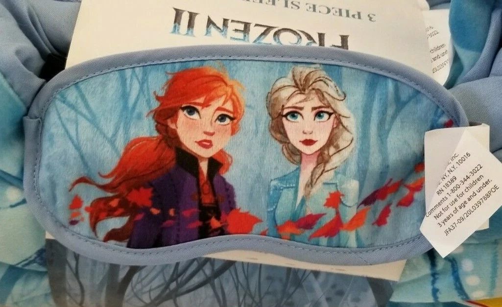 3 pc Disney Frozen II Sleepover Slumber Bag Pillow Sleep Mask