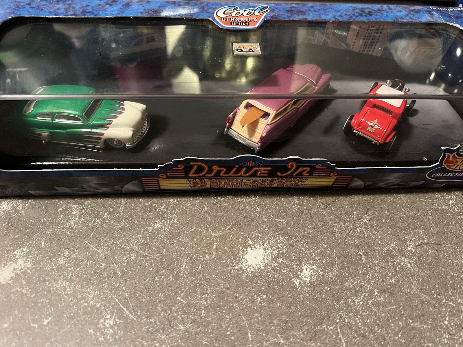 1999 Hot Wheels Collectibles Cool Classics Series 4 Drive In 3-Car Set E99
