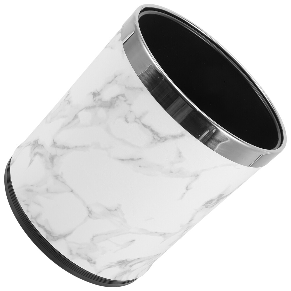 Trash Can Bin Bathroom Waste Paper Garbage Basket Office Household
