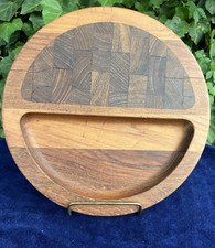 Dansk Designs Denmark IHQ Round Butcher Block Charcuterie Tray Jens Quistgaard