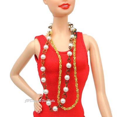 1993 City Style Barbie Fashion Doppelstrang Halskette Neu