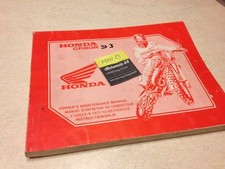 Honda CR80R CR80 CR 80 R 1993 manuel technique atelier workshop service manual