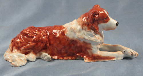 bernhardiner kuvaz neufundländer collie Hund hundefigur porzellan figur KPM  - Bild 1 von 1