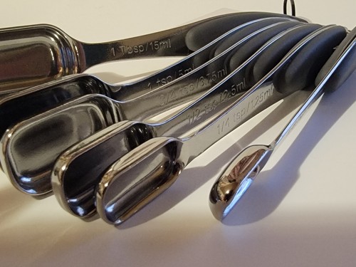 Chef Select Six (6) Piece Measuring Spice Spoons Stainless Steel.. New - Picture 8 of 9