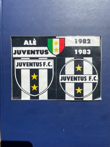 SCUDETTO JUVENTUS GRANDE ADESIVO ORIGINALE 1982-1983 - VINTAGE COLLEZIONE NUOVO
