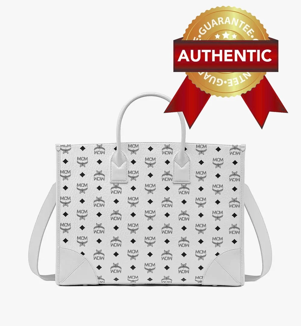 AUTH NWT $990 MCM Munchen Large Logo Canvas Tote India | Ubuy