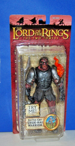 Battle Cry Uruk-Hai Warrior THE LORD OF THE RINGS ToyBiz Two Towers NEW MOC