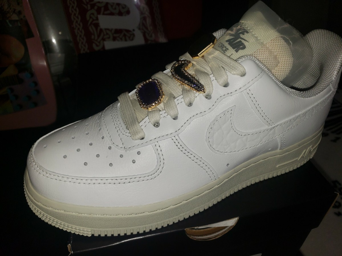 Nike Air Force 1 Low Prm Jewels White Size 5.5, 6, 6.5