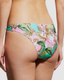 $119 Lise Charmel Womens Green Splendeur Strappy Bikini Bottom Swimwear Size XXS