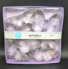 R&M Butterfly 7 Piece Cookie Cutter Set Variety Shapes & Sizes DIY Baking Craft