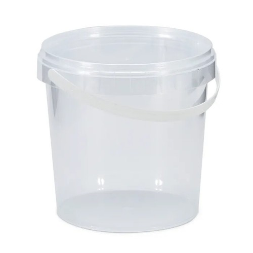 1L 1000ml Tubos Cubo Contenedor de Almacenamiento Cubo + Tapa Manija de Plástico GRADO ALIMENTICIO - Imagen 8 de 19