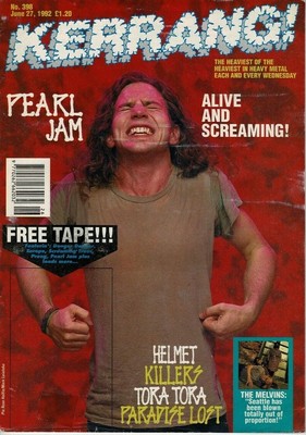 Kerrang Magazine 1992 Pearl Jam Helmet Paradise Lost Faith No More Gun Slaughter