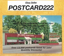 NC Selma 1931-56 vintage postcard NELSONS GOOD FOOD US 301 Nelson Pitchi