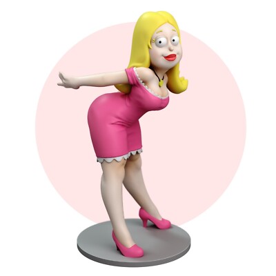 Francine Smith, Family Guy, sexy Pin Up, Figur, 3D Druck, Torrida, UNBEMALT