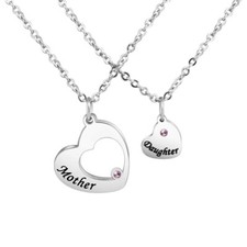 Mother and Daughter Heart Necklaces and Bracelets Meaningful Family Gifts