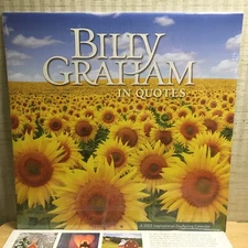 Billy Graham in Quotes 2023 Inspirational DaySpring Wall Calendar New Free Ship