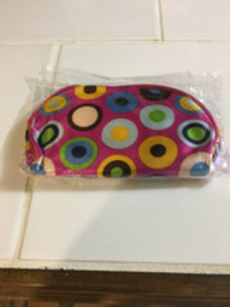 Polka Dot Makeup Bag Stylish and Spacious Travel Organizer-image