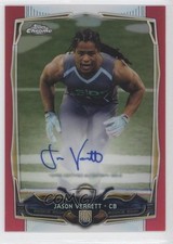 2014 Topps Chrome BCA Pink Refractor Rookie 26/75 Jason Verrett #195 Auto 2d7