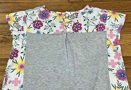 T-shirt donna Matilda Jane grigia e rosa floreale manica svolazzante M - Foto 7 di 8