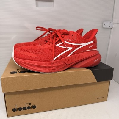 Men's Diadora Nucleo 2, Fiery Red/White Size 11 Excellent with Box
