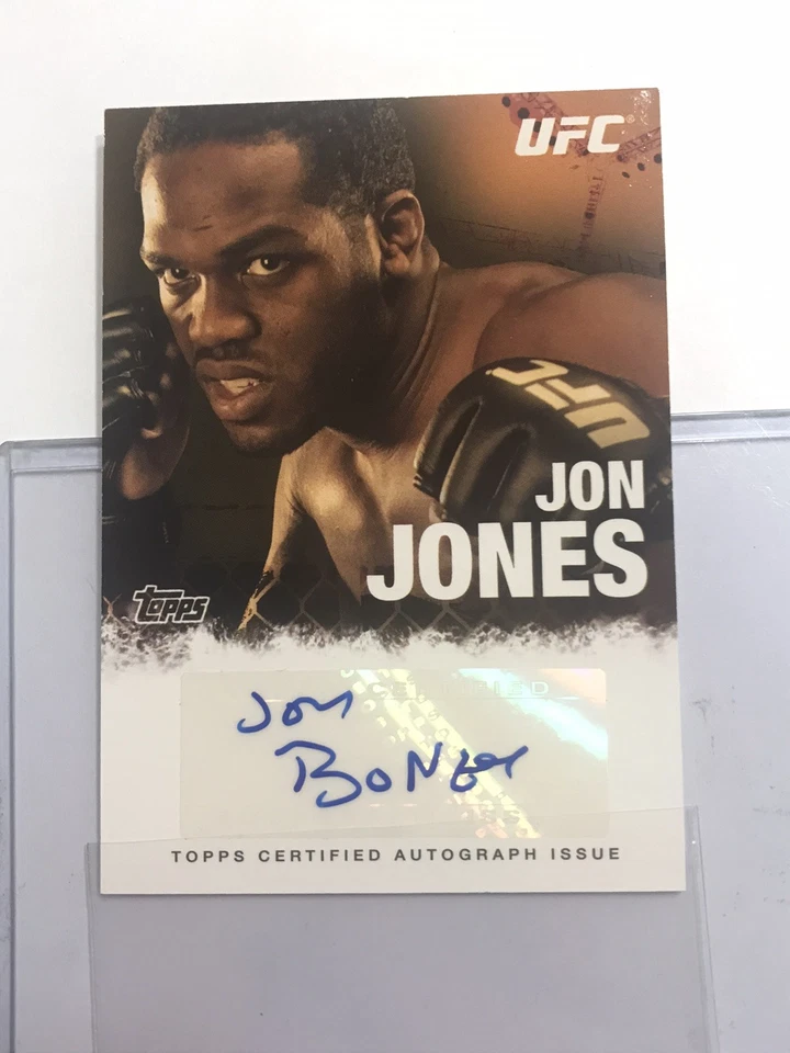 2010 Topps UFC Jon Jones Auto “Bones” Fighter Autographed Card #FA-JJ - Image 3 of 4