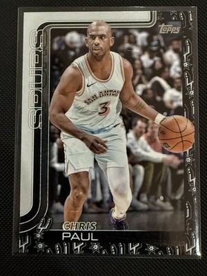 2025-26 Topps Chris Paul CP3 Team Color Border Logo Variation, SSP & Case Hit! 