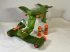 TMNT Turtle Blimp Vehicle + 2 Bombs 1989 Playmates Vintage Incomplete Lot