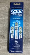 Oral-B Braun Professional Dual Clean Replacement Brush Heads, 3 Pack EB4173