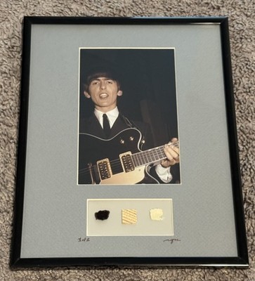 Beatles George Harrison Artifacts Tracks Rare Signed COA